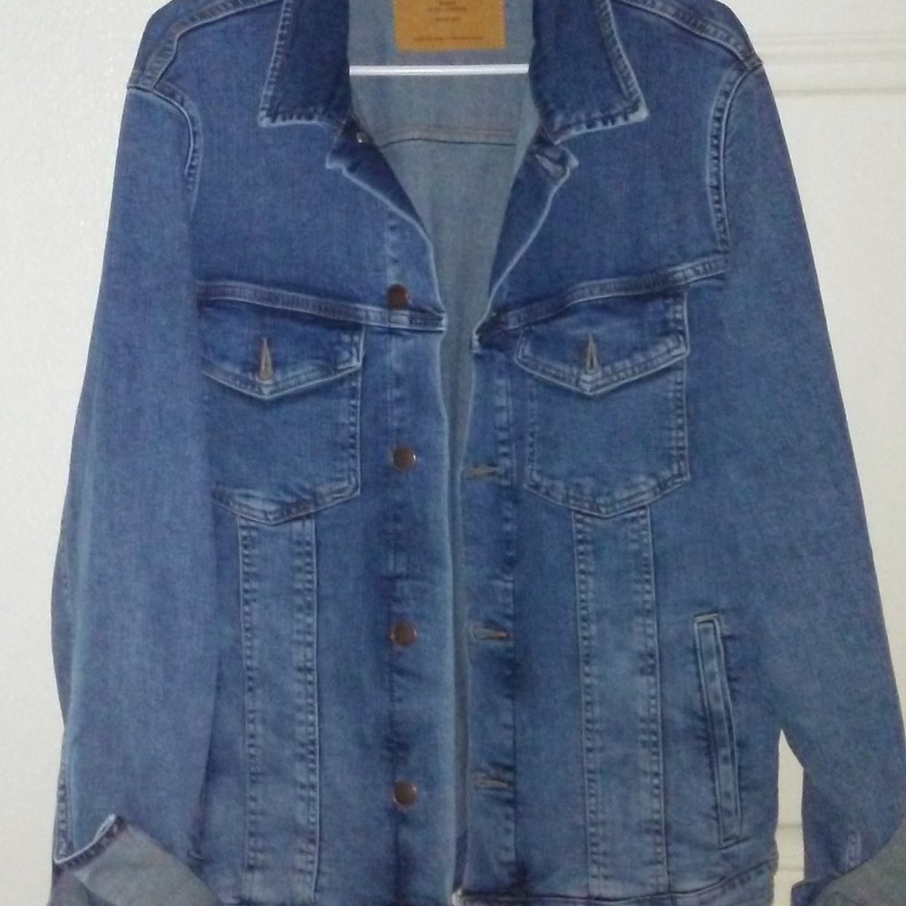 New Unisex Jack & Jones Blue Denim Jean Jacket